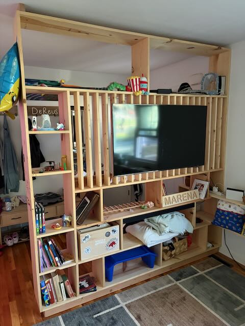 Custom-built entertainment center