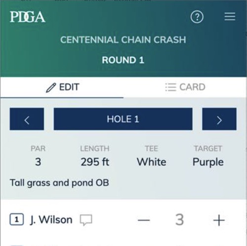 Featured image for the PDGA Digital Scorecard project